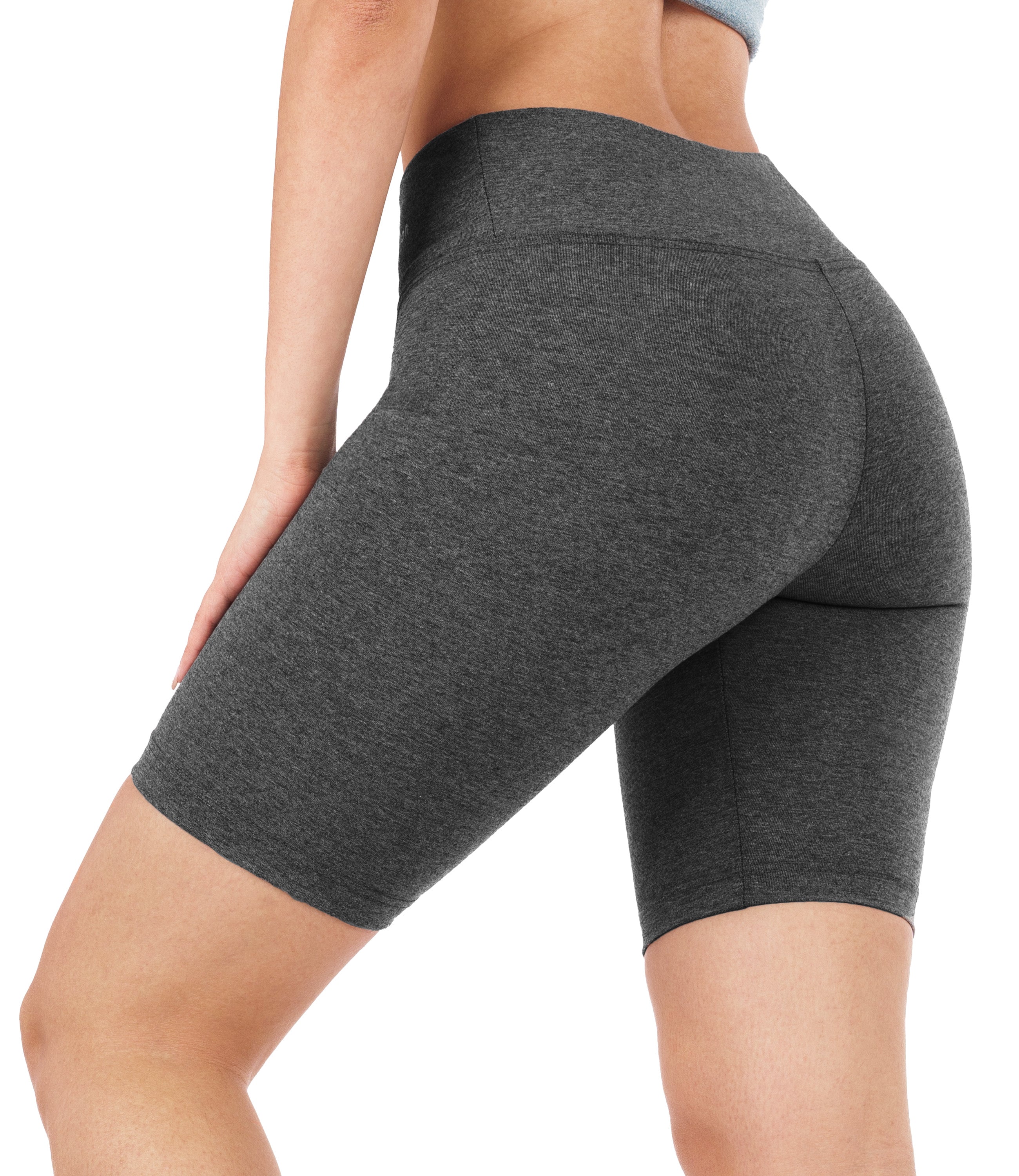CottoNIR™ High Waist Biker Shorts for Women