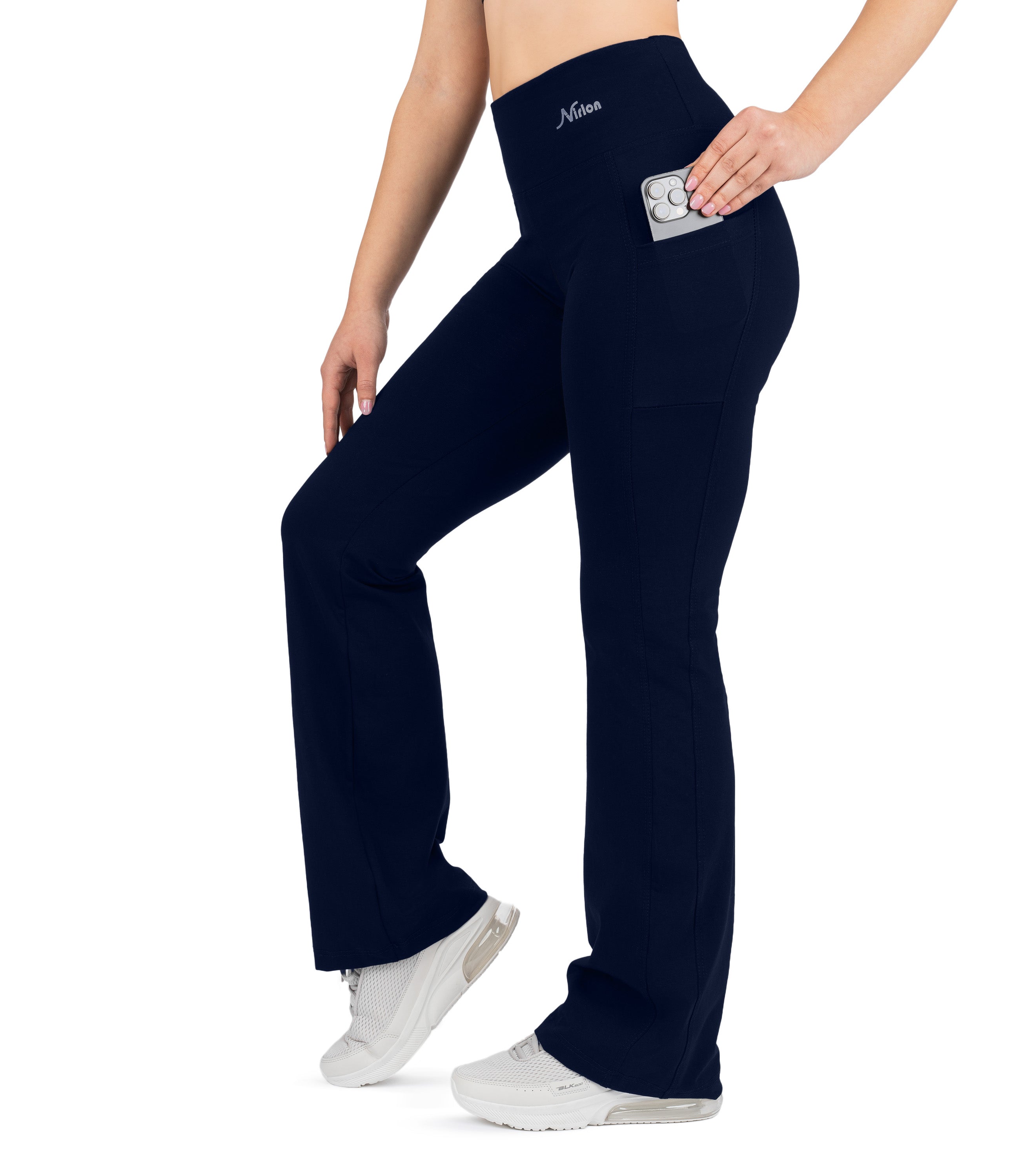CottoNIR™ High Waist Bootcut Leggings with Pockets for Women