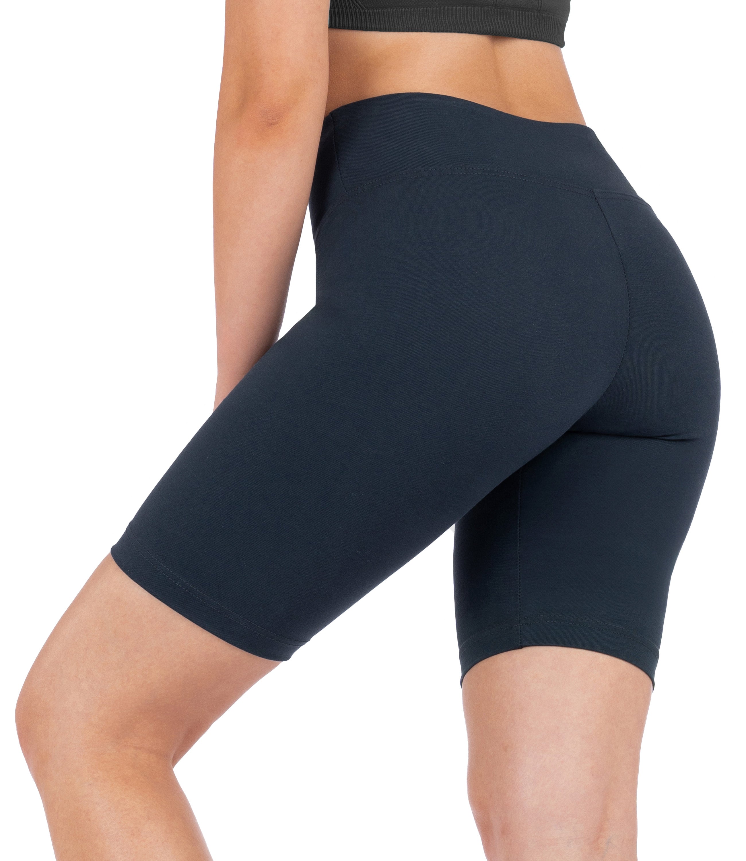 CottoNIR™ High Waist Biker Shorts for Women