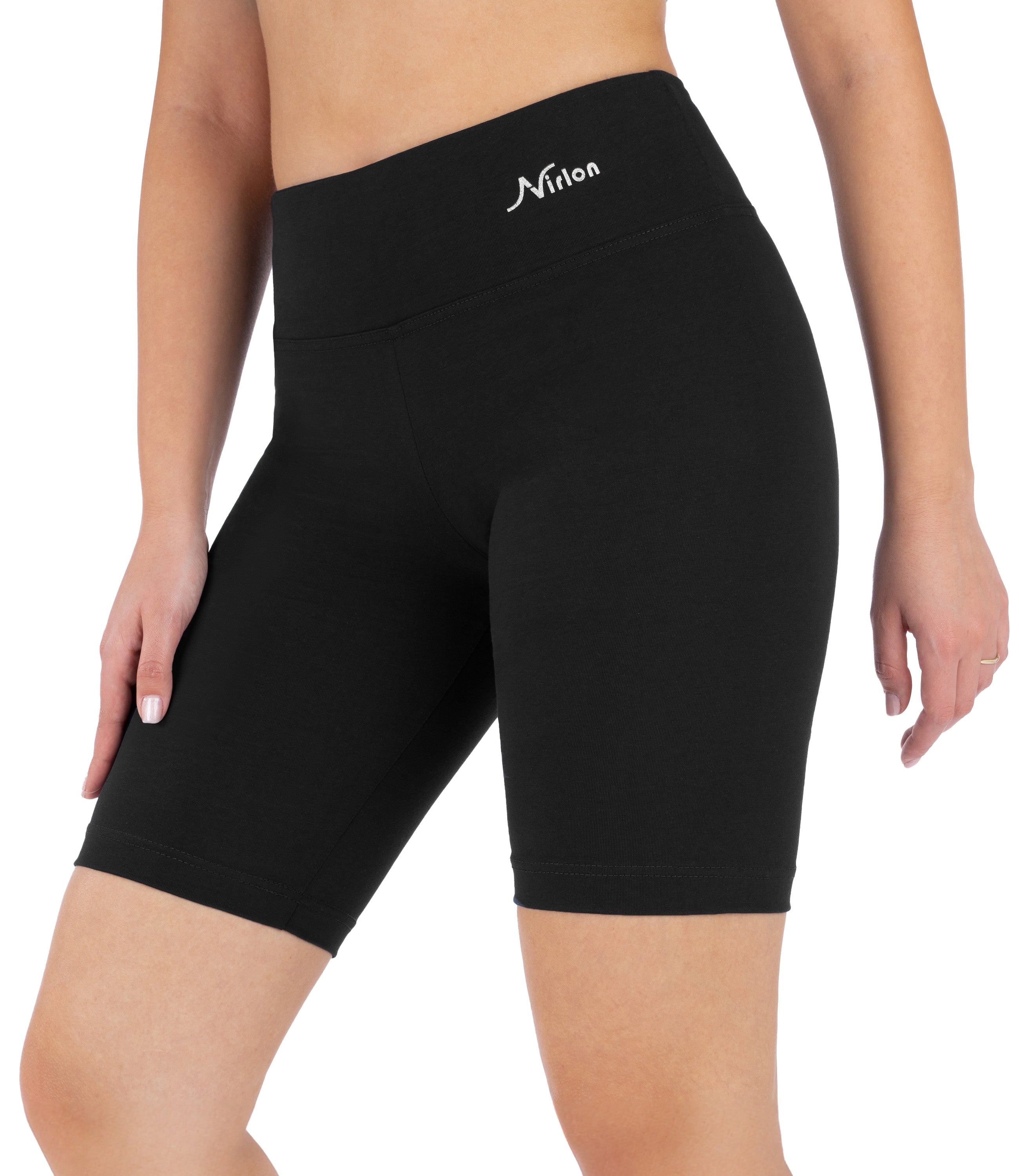 CottoNIR™ High Waist Biker Shorts for Women