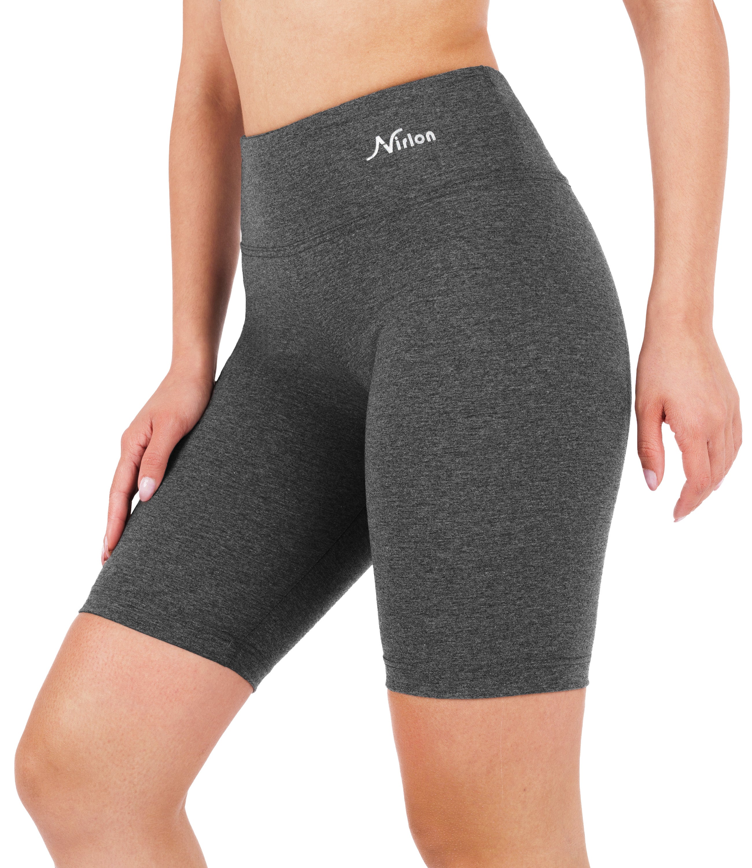 CottoNIR™ High Waist Biker Shorts for Women