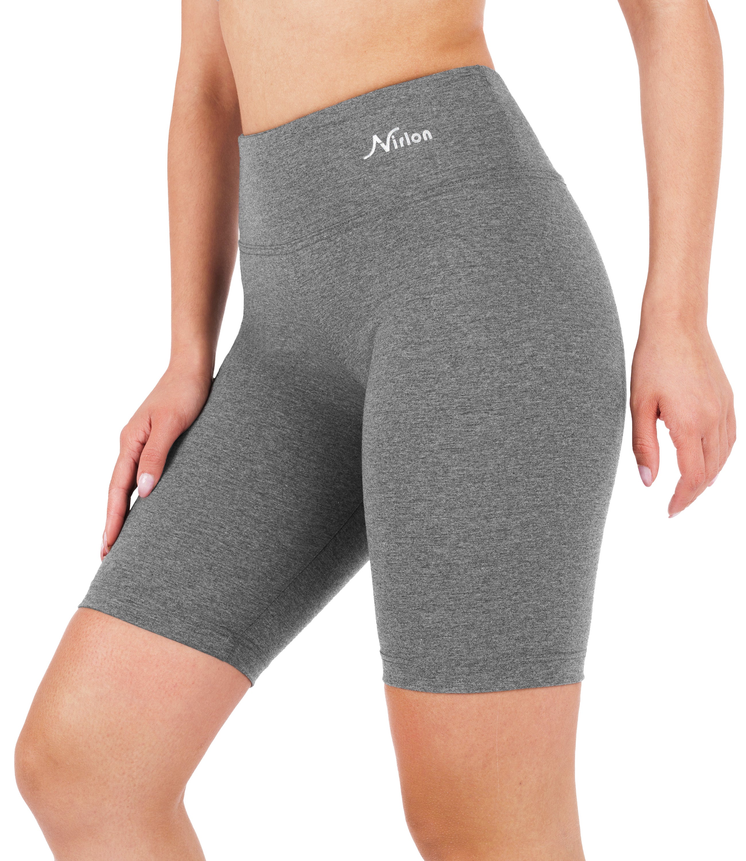 CottoNIR™ High Waist Biker Shorts for Women