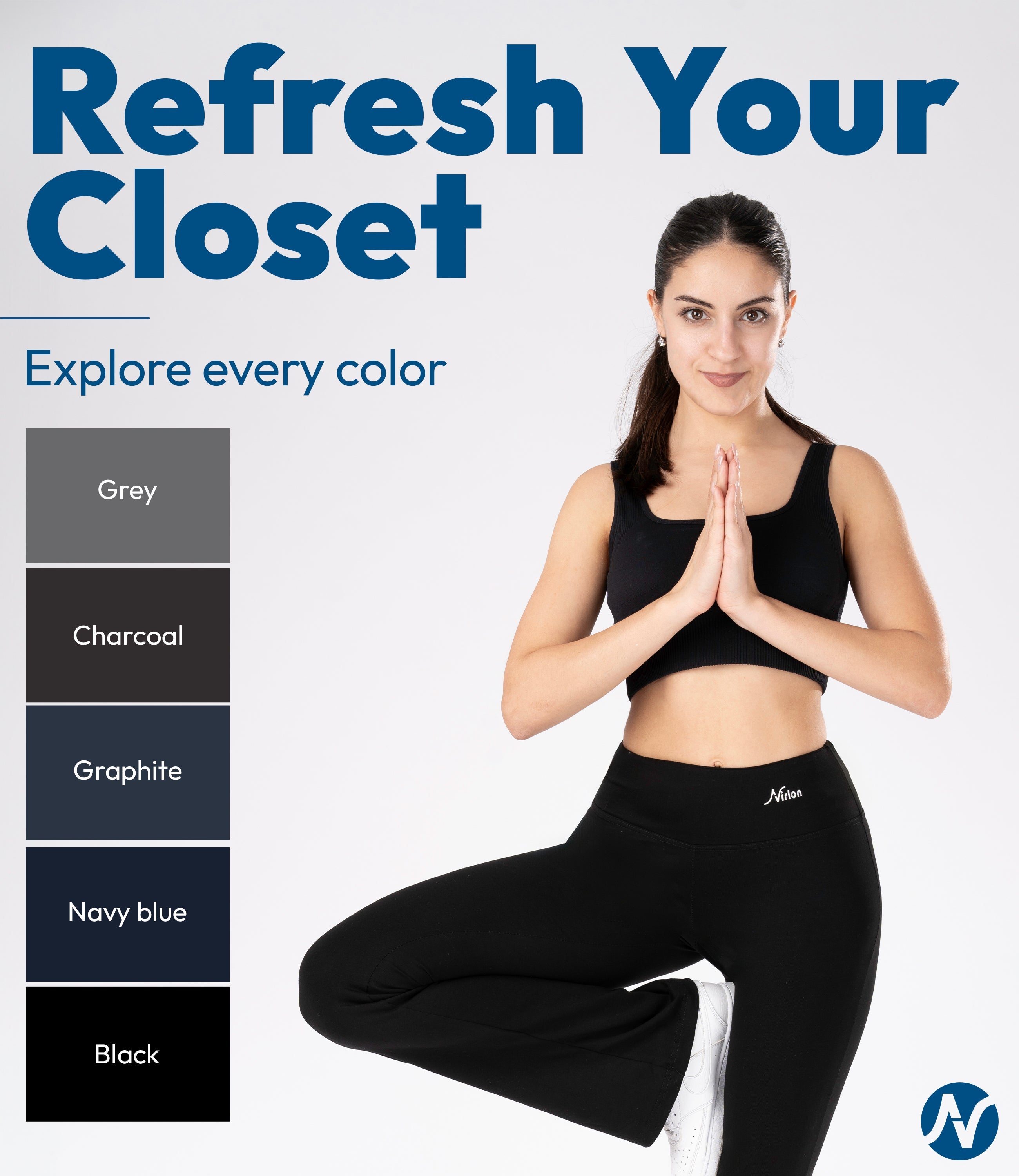 CottoNIR™ High Waist Bootcut Yoga Pants for Women