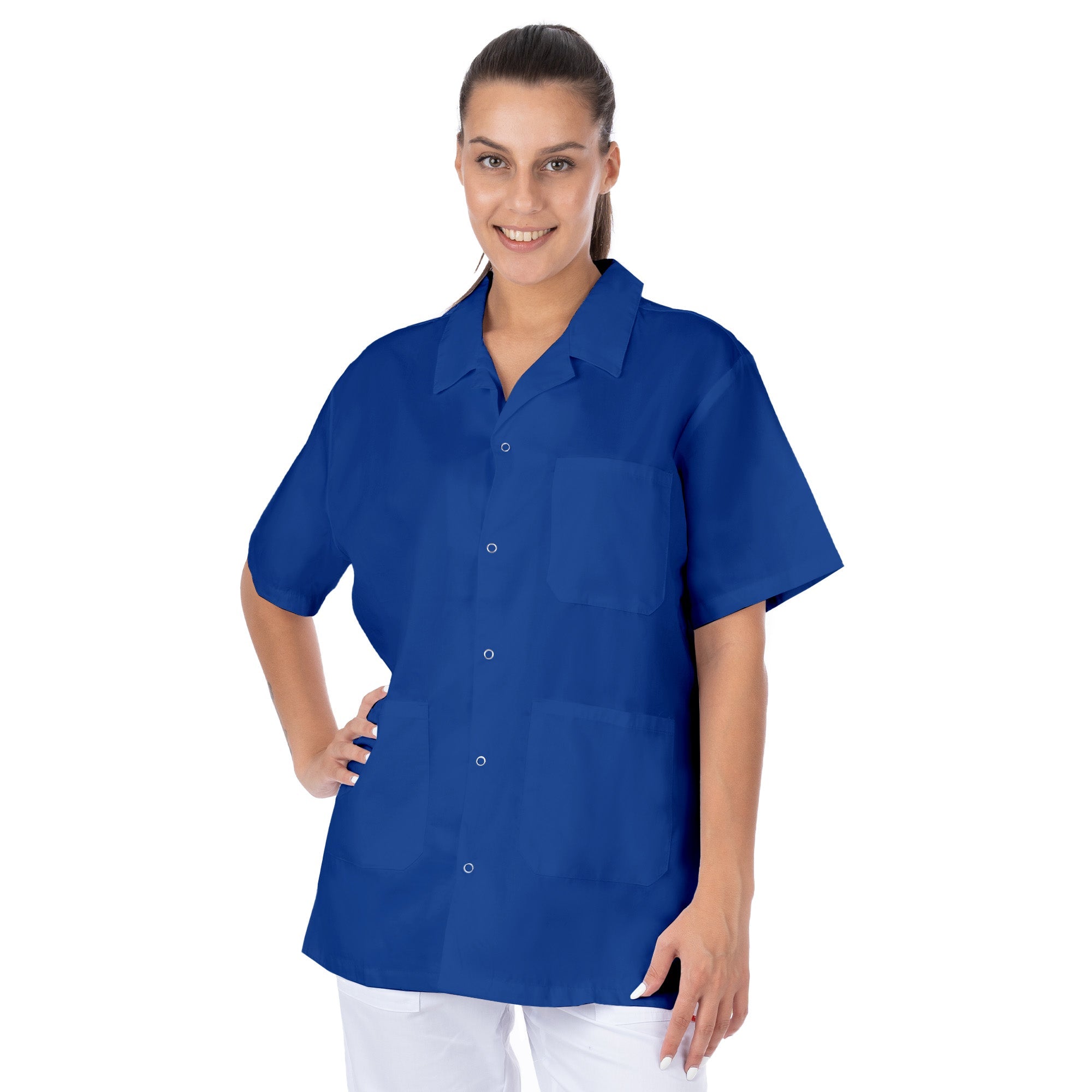 Short Sleeve Lab Coat for Women - Nirlon