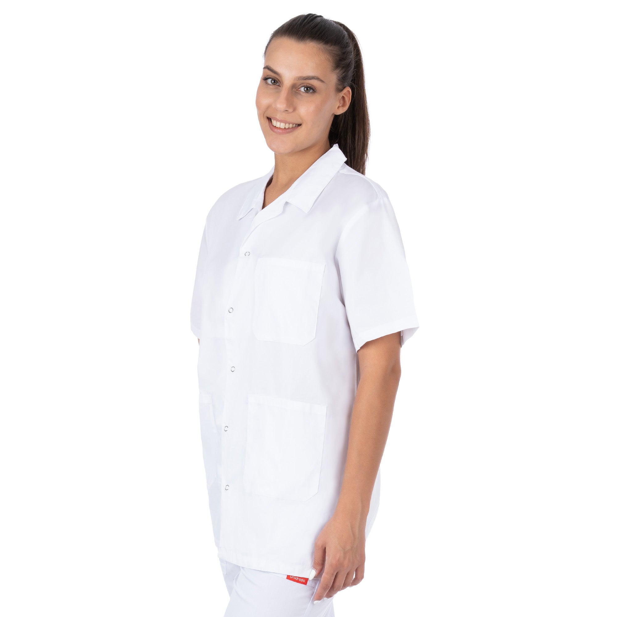 Short Sleeve Lab Coat for Women - Nirlon