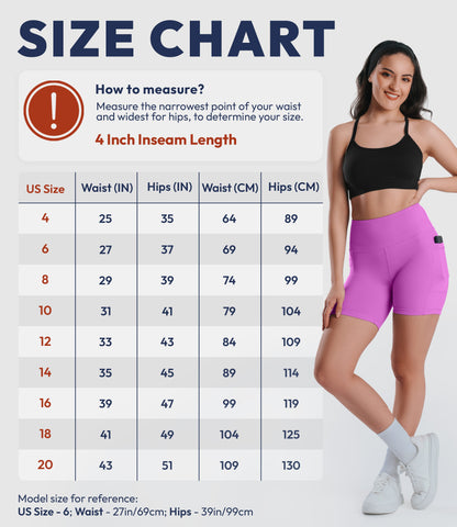 NirLUX™ High Waist Biker Shorts with Pockets for Women