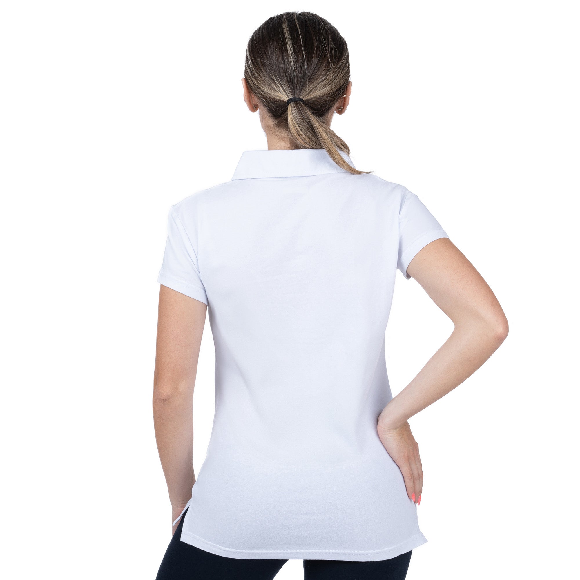 Short Sleeve Lycra Polo Shirt for Women - Nirlon