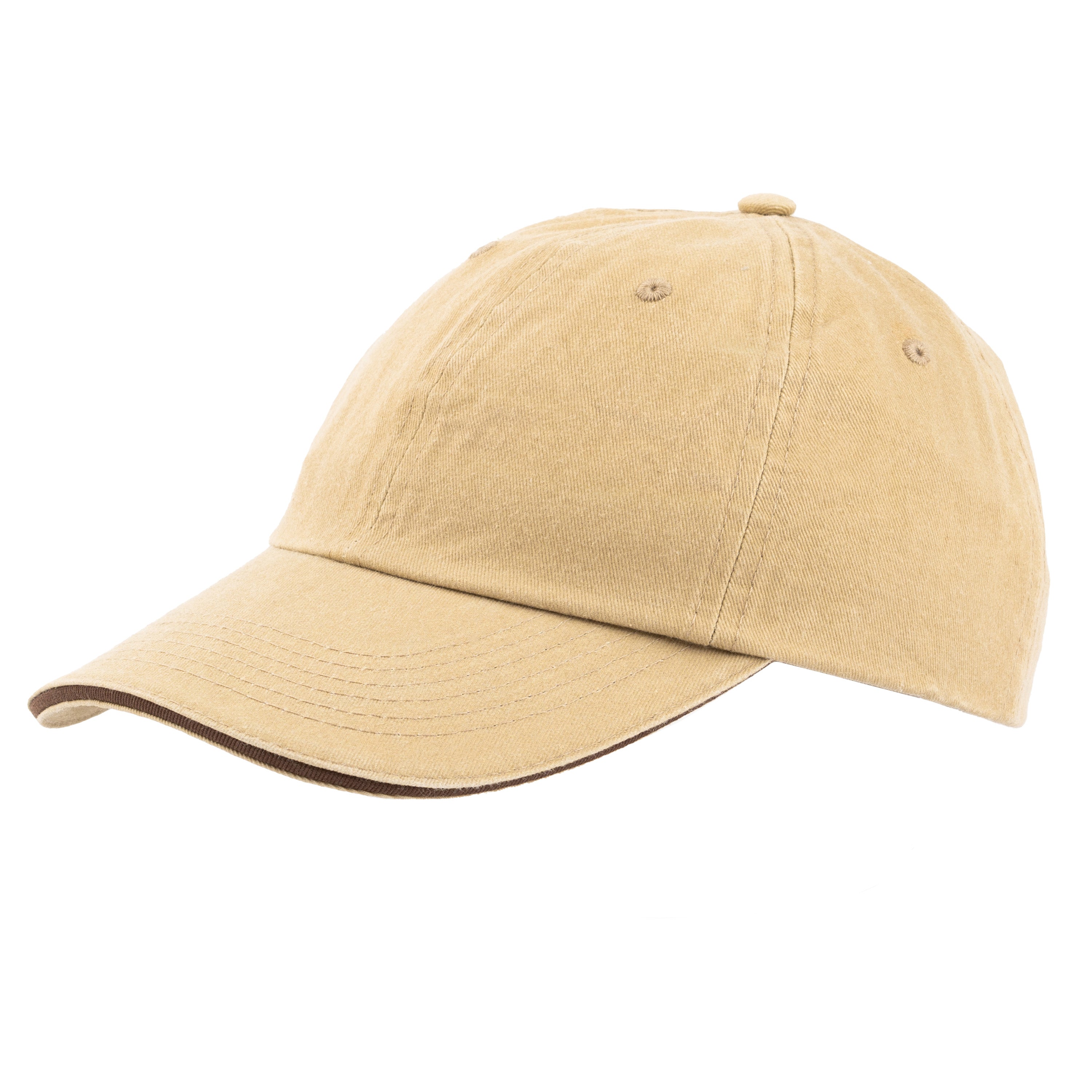 6-Panel Cotton Stone Wash Hat - Nirlon
