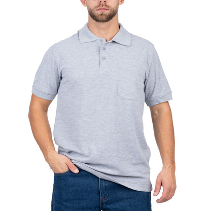Short Sleeve Polo Shirt with Pocket for Men - Nirlon