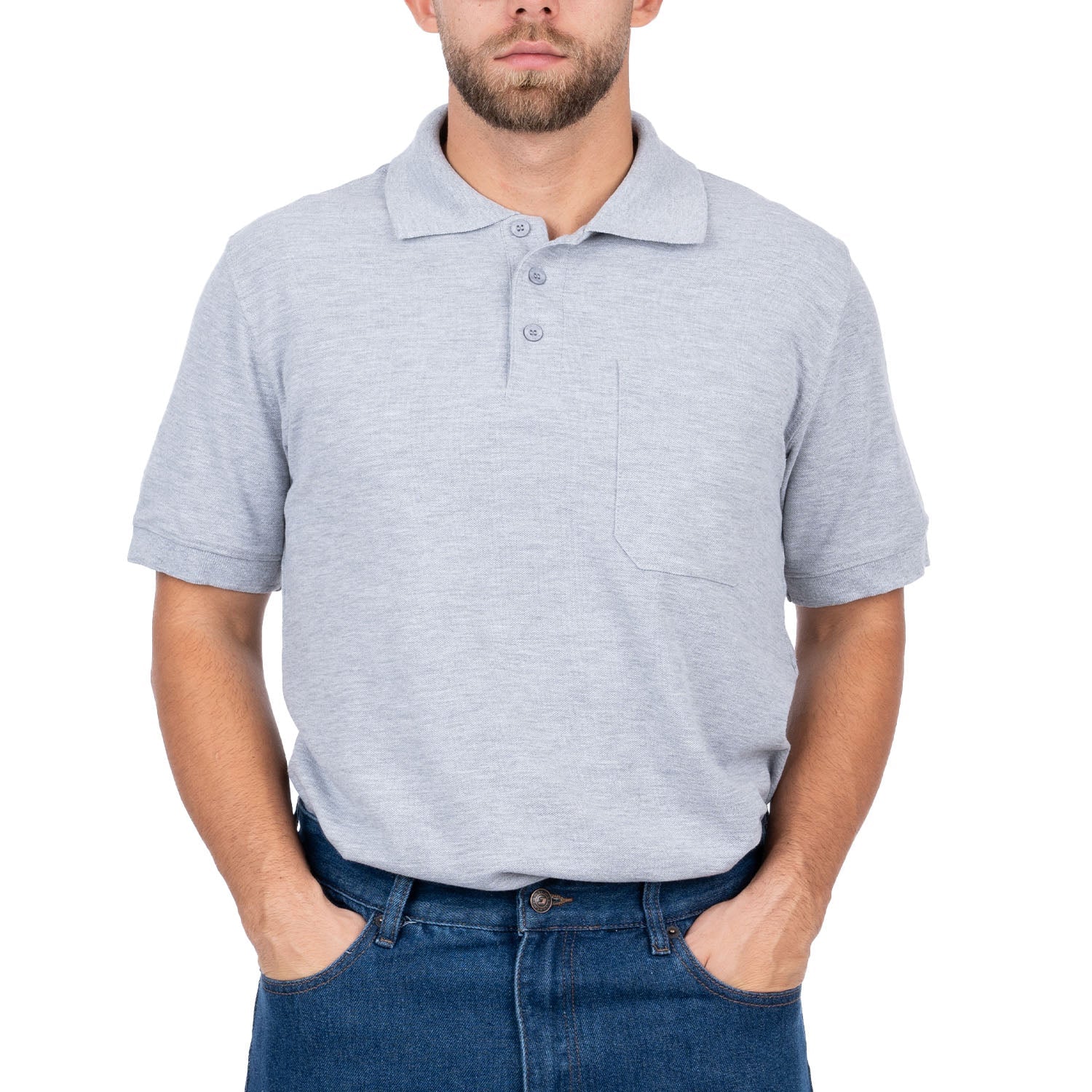 Short Sleeve Polo Shirt with Pocket for Men - Nirlon