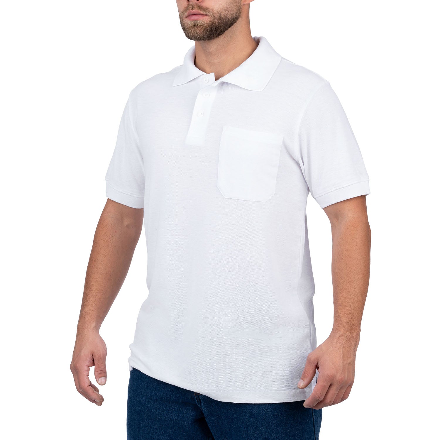 Short Sleeve Polo Shirt with Pocket for Men - Nirlon