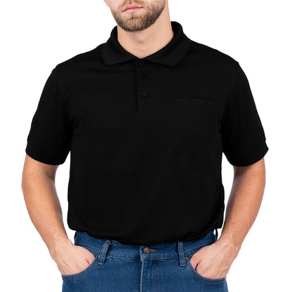 Moisture-Wicking Polo Shirt with Hidden Pocket for Men - Nirlon