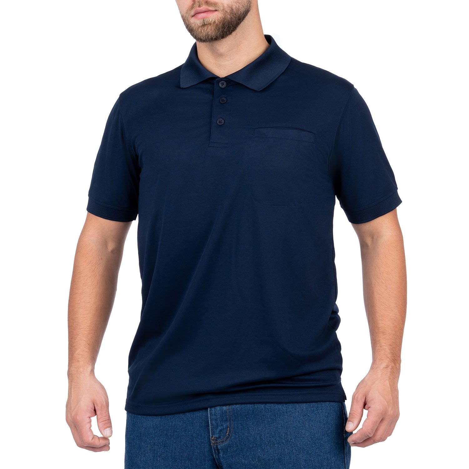 Moisture-Wicking Polo Shirt with Hidden Pocket for Men - Nirlon