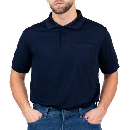 Moisture-Wicking Polo Shirt with Hidden Pocket for Men - Nirlon