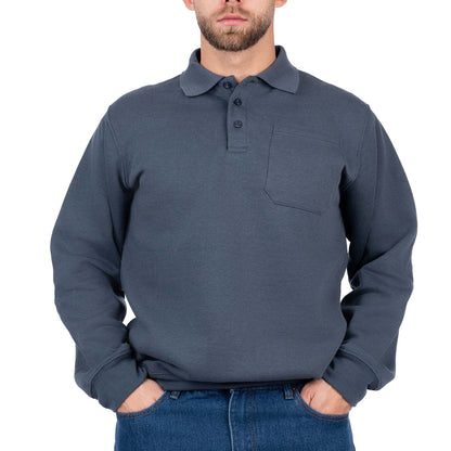 Pullover Polo Sweatshirt with Pocket - Nirlon