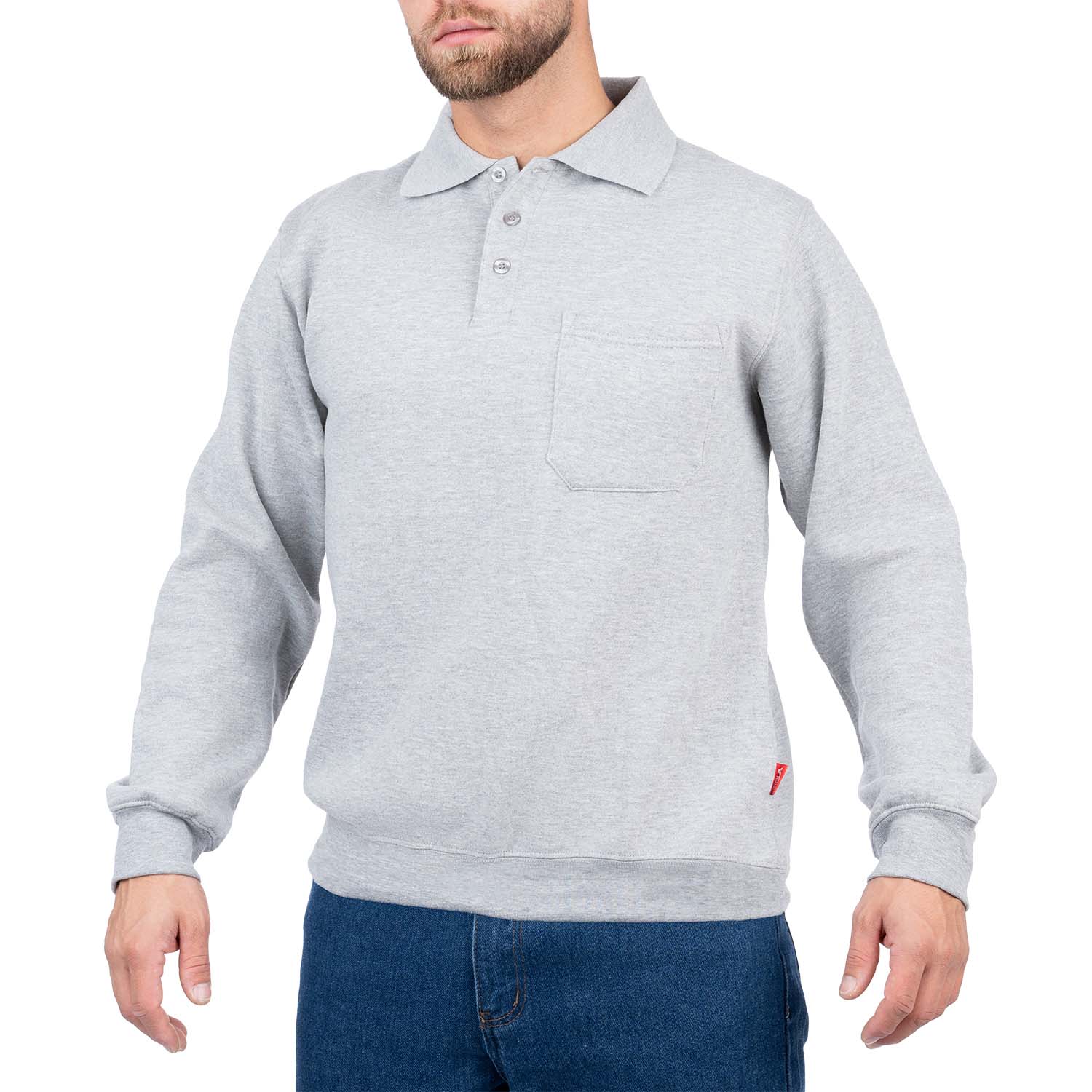 Pullover Polo Sweatshirt with Pocket - Nirlon
