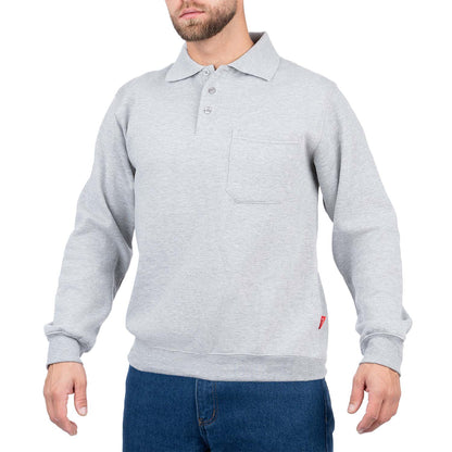 Pullover Polo Sweatshirt with Pocket - Nirlon