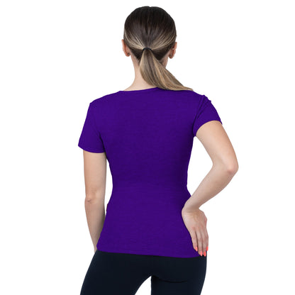 CottoNIR™ Ribbed V-Neck Short Sleeve T-Shirt for Women - Nirlon