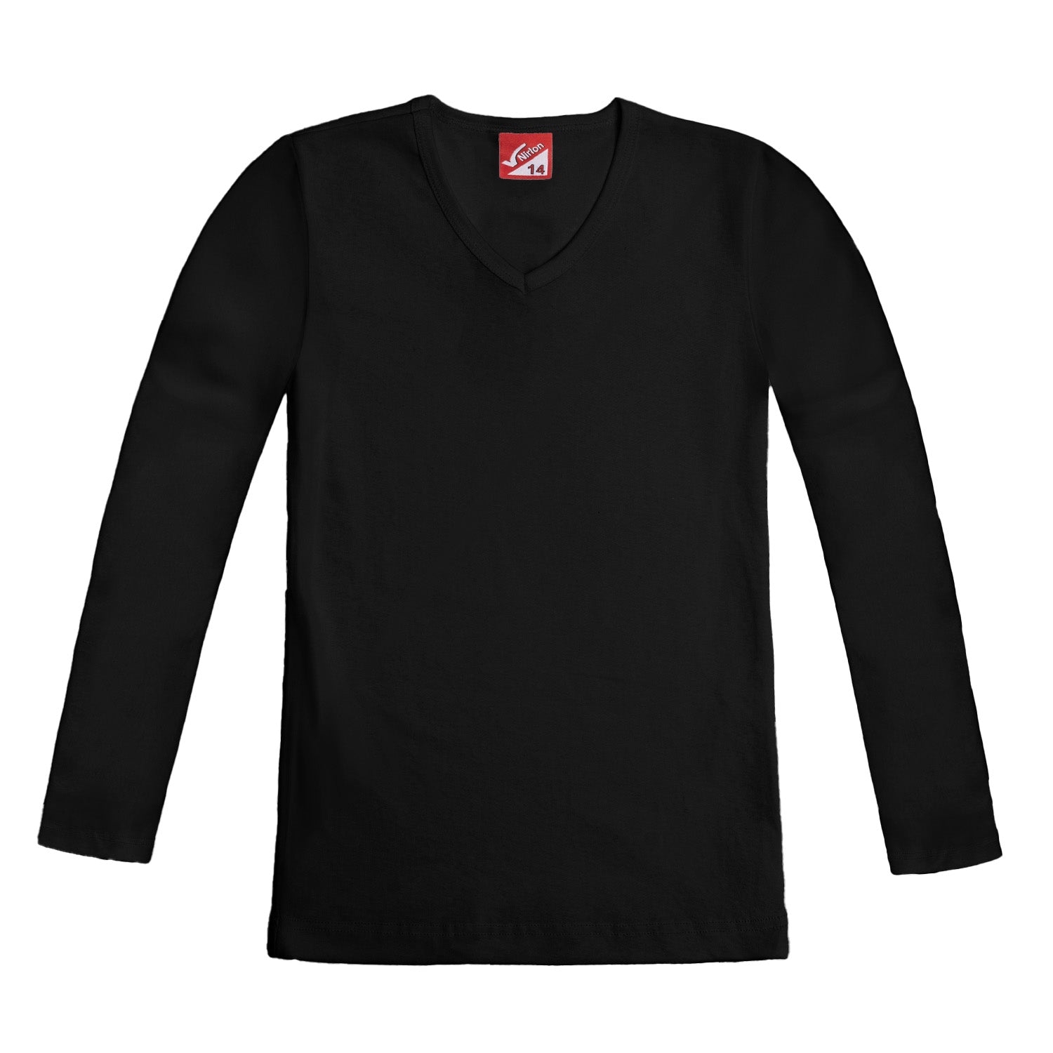 Ribbed Long Sleeve T-Shirt for Girls - Nirlon