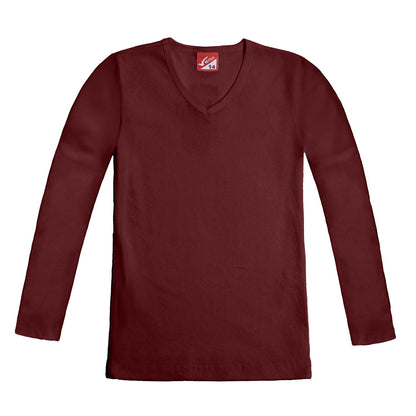 Ribbed Long Sleeve T-Shirt for Girls - Nirlon