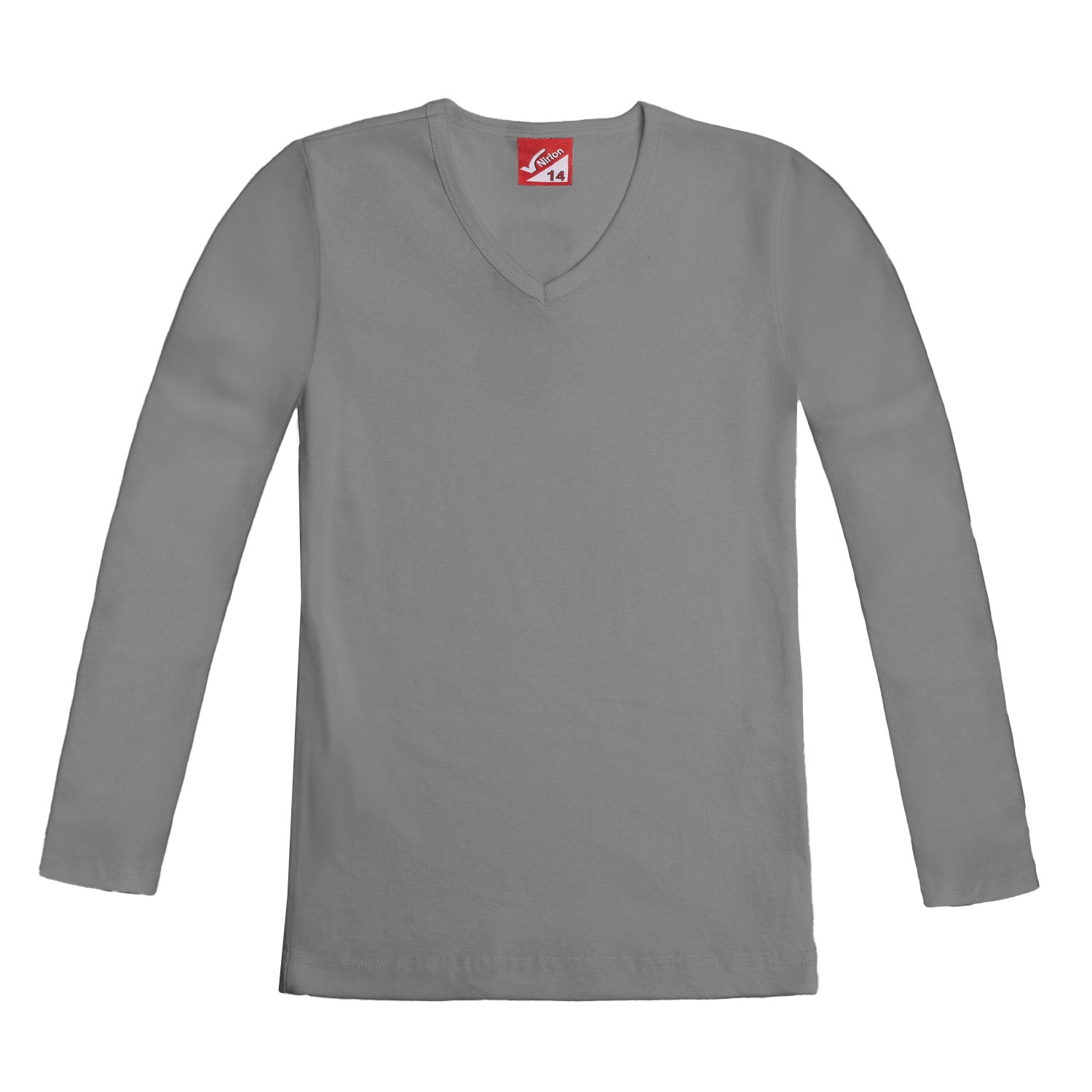 Ribbed Long Sleeve T-Shirt for Girls - Nirlon