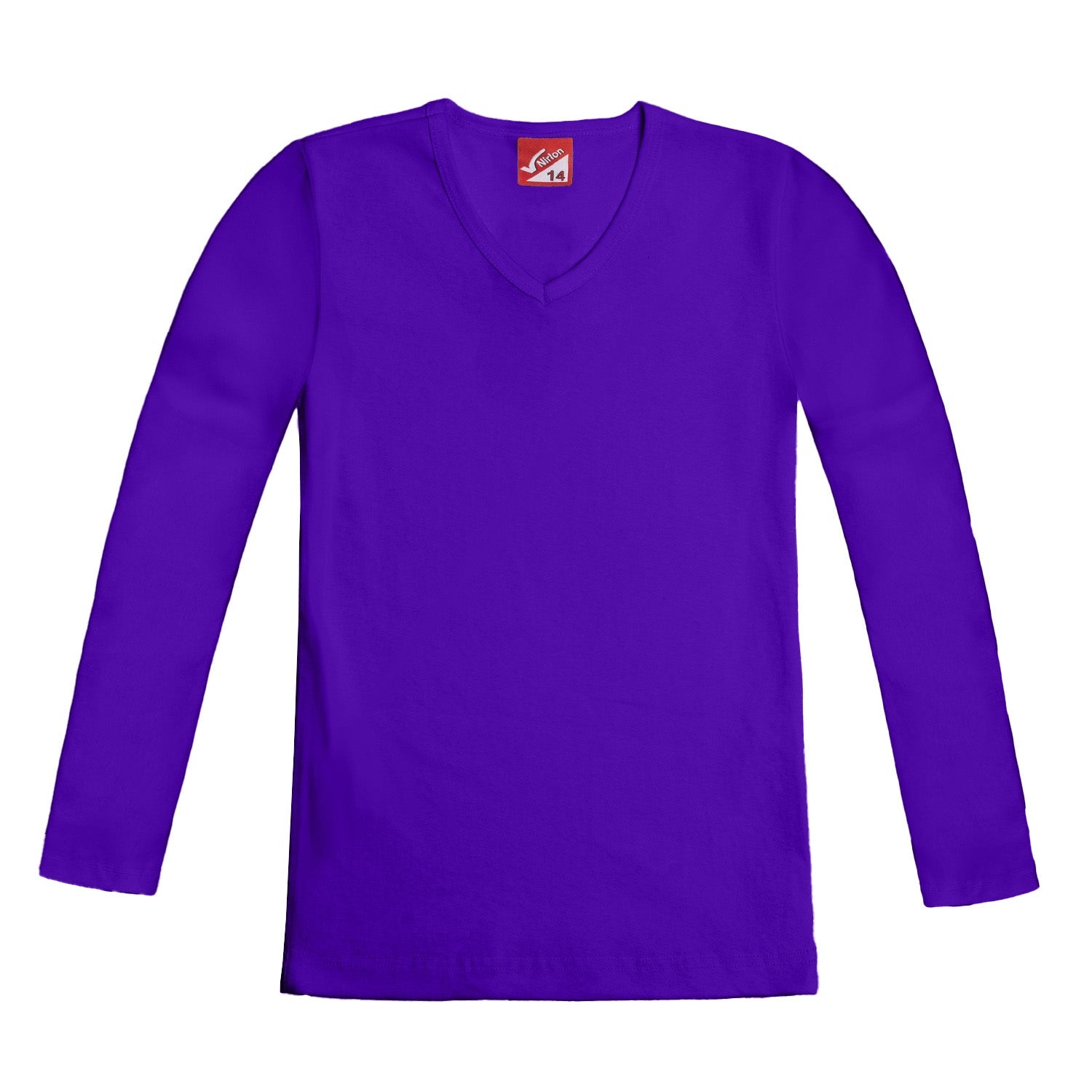 Ribbed Long Sleeve T-Shirt for Girls - Nirlon