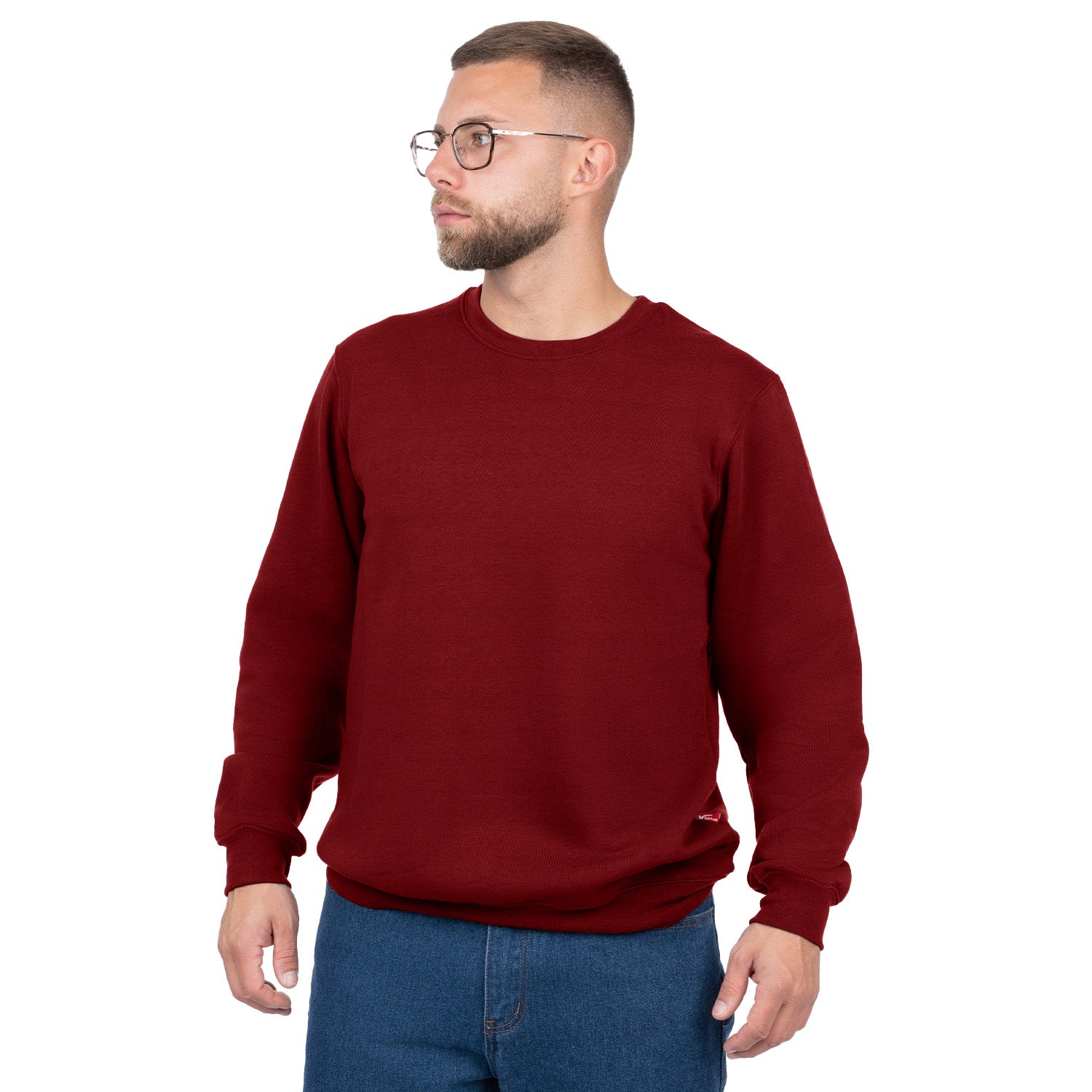 Crew Neck Pullover Sweatshirt - Nirlon