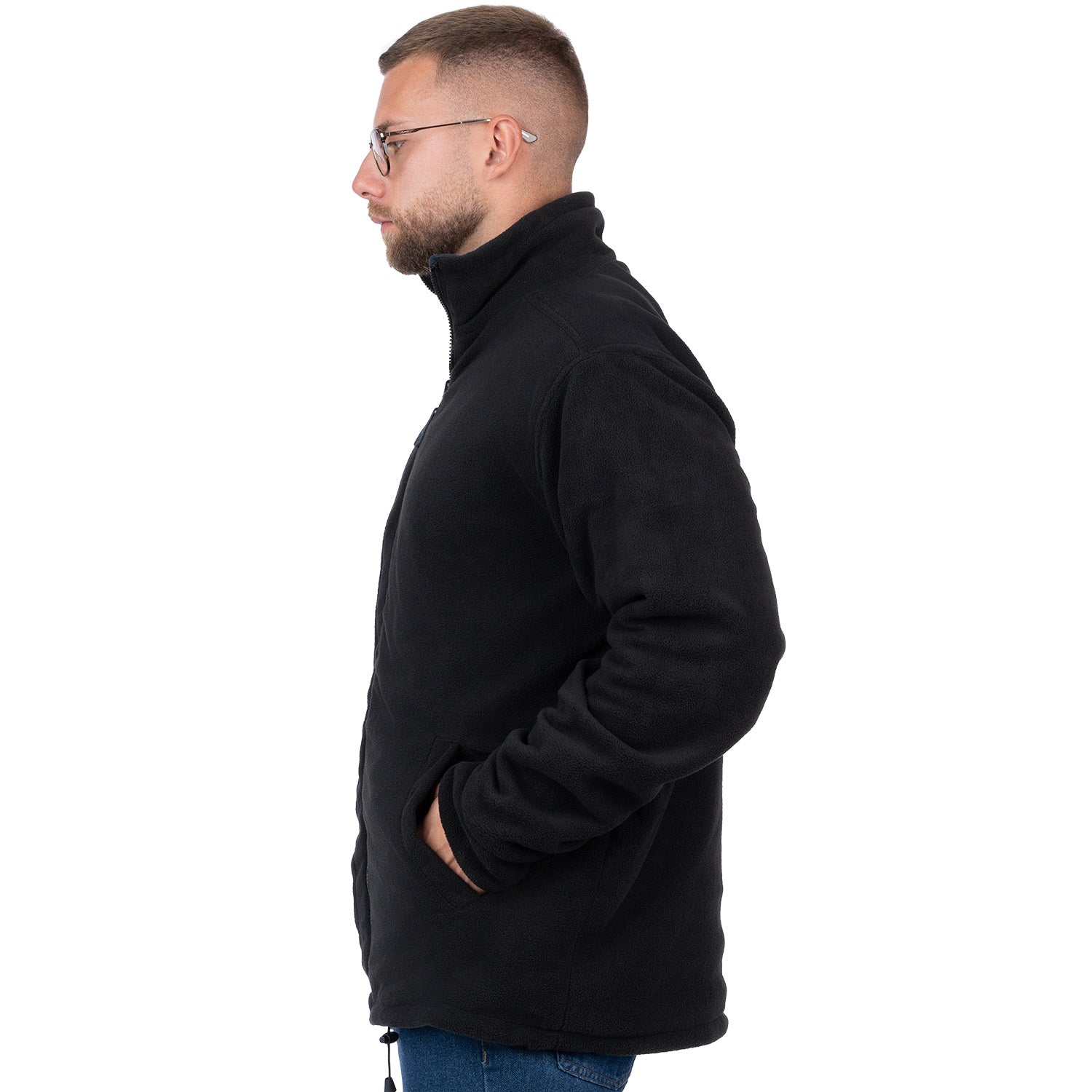 Reversible Zip Up Fleece Jacket for Men - Nirlon