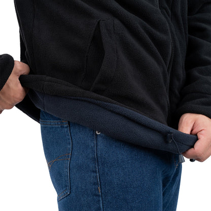 Reversible Zip Up Fleece Jacket for Men - Nirlon