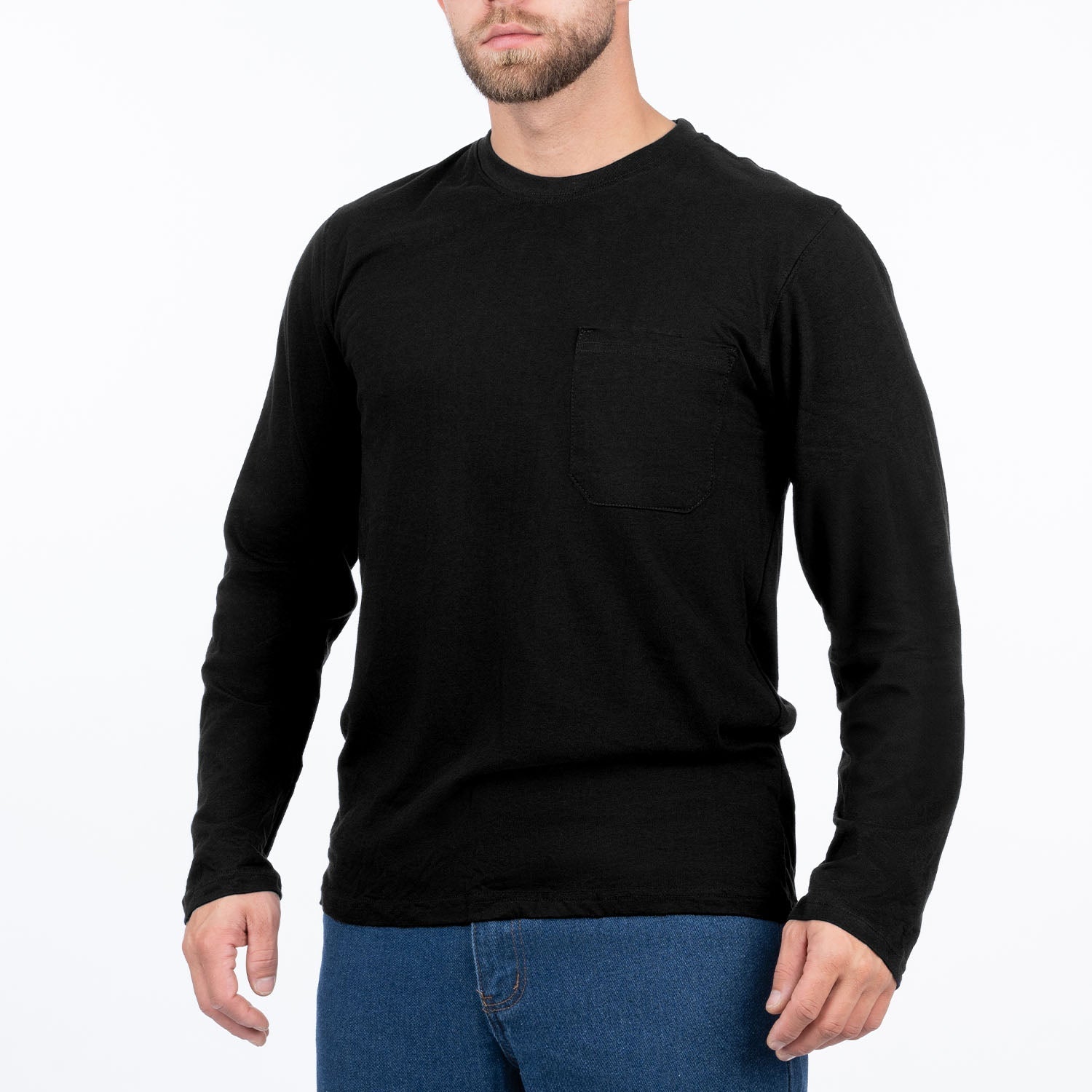 Long Sleeve Pocket T-Shirt for Men - Nirlon
