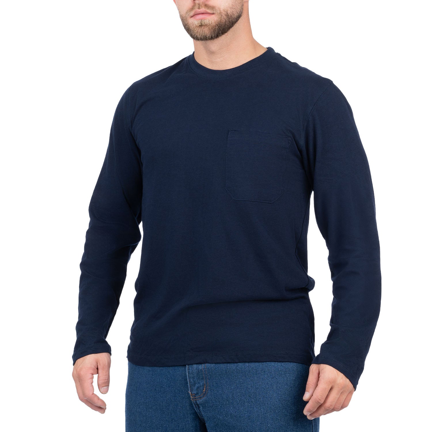 Long Sleeve Pocket T-Shirt for Men - Nirlon