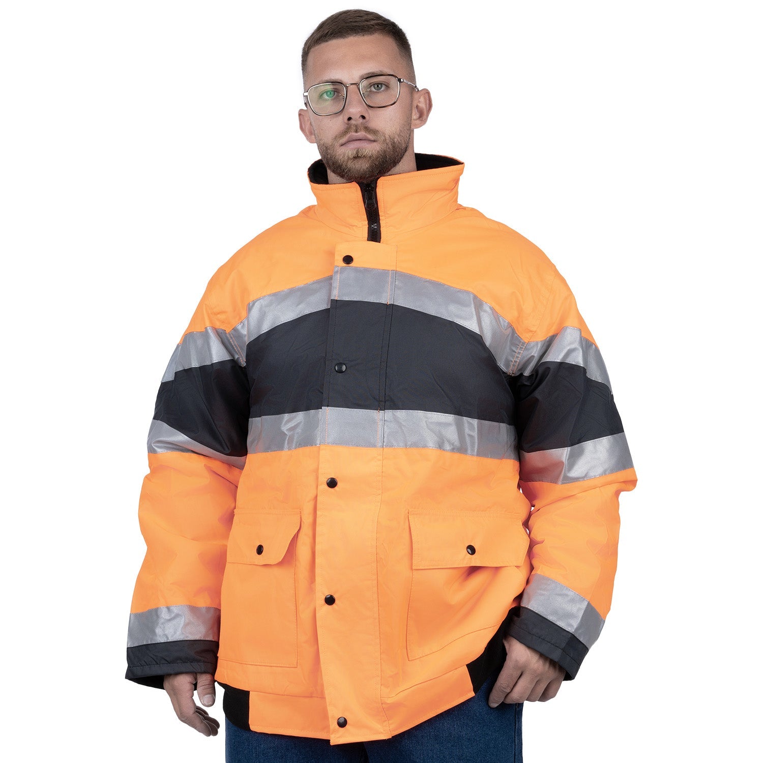 Reflective High Visibility Winter Jacket for Men - Nirlon