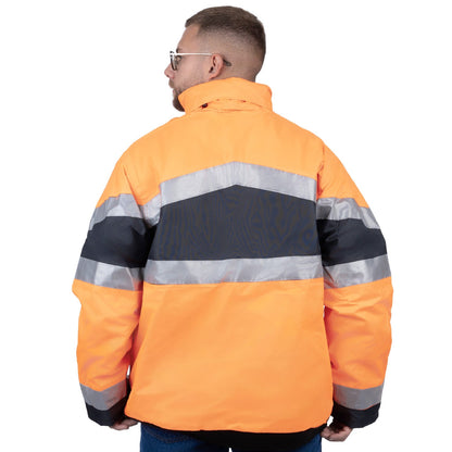 Reflective High Visibility Winter Jacket for Men - Nirlon