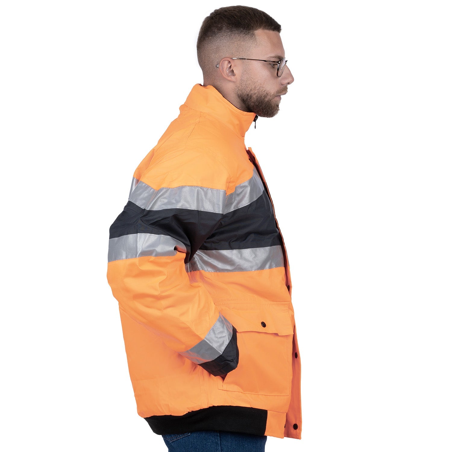 Reflective High Visibility Winter Jacket for Men - Nirlon