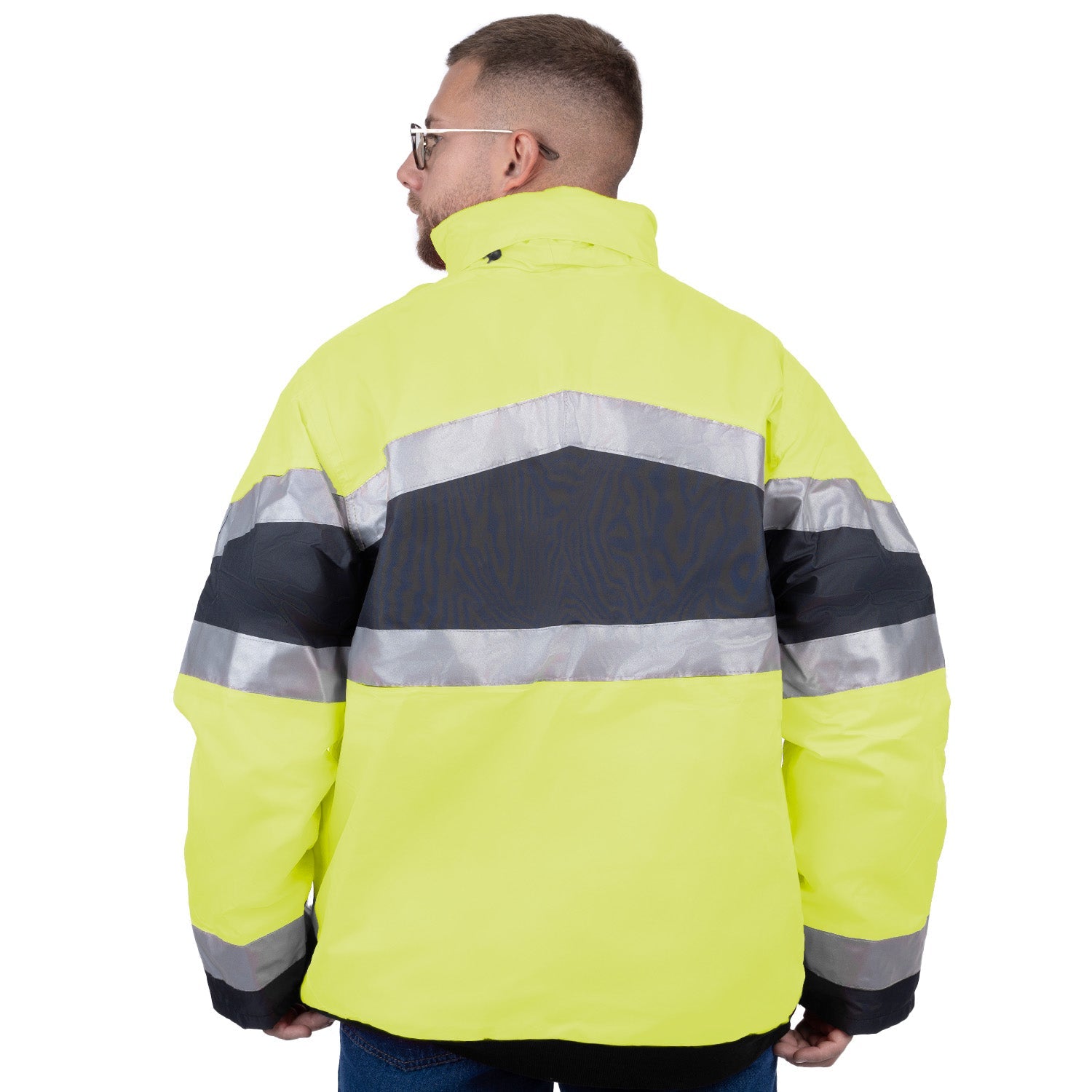Reflective High Visibility Winter Jacket for Men - Nirlon