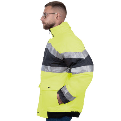 Reflective High Visibility Winter Jacket for Men - Nirlon