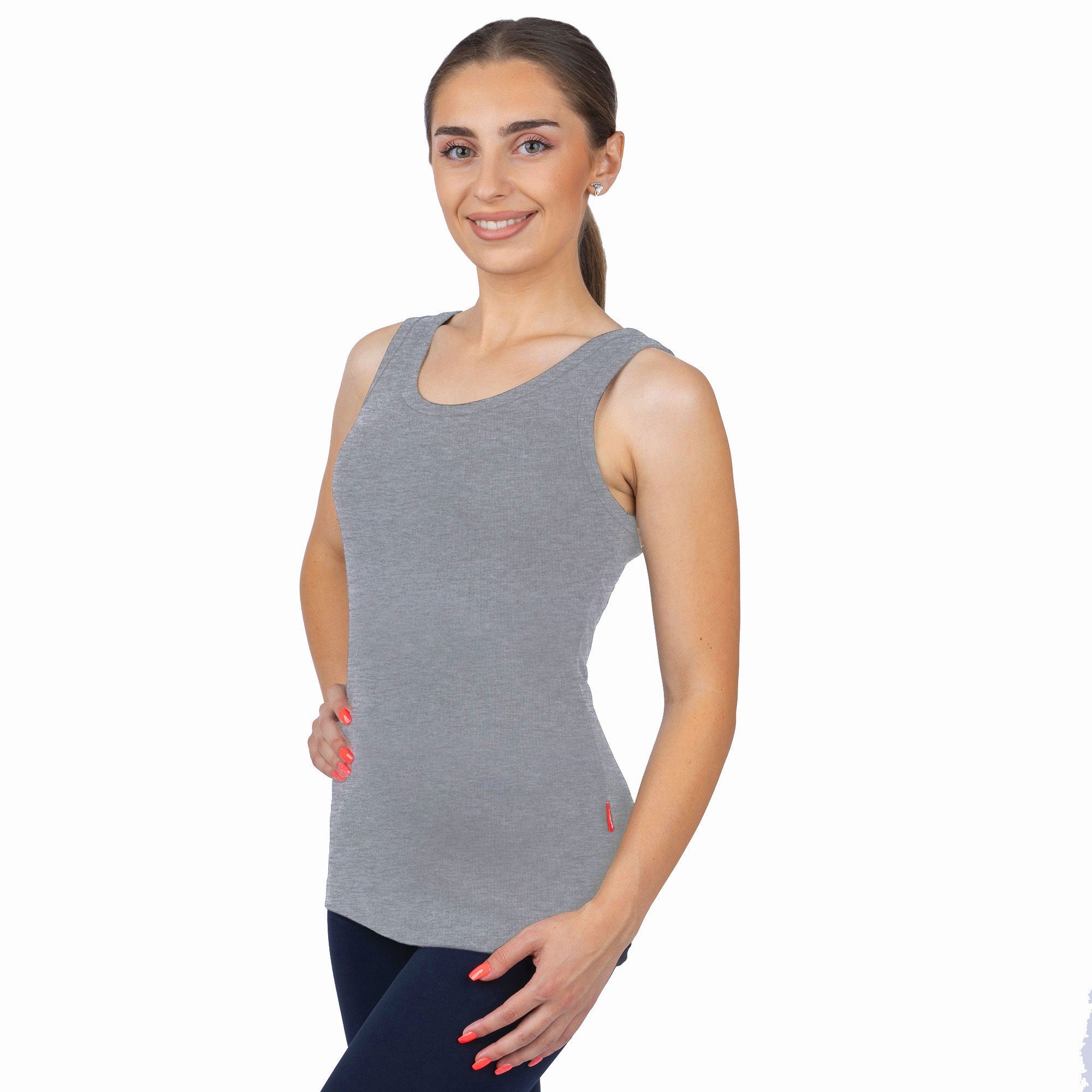 CottoNIR™ Ribbed Elastane Tank Top for Women - Nirlon