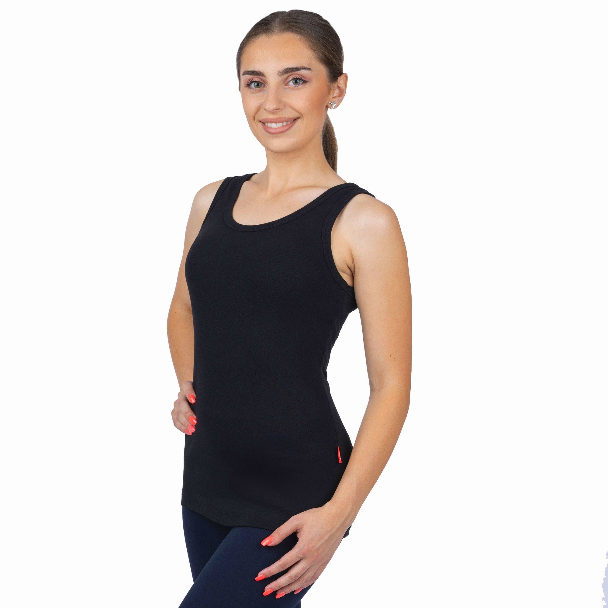CottoNIR™ Ribbed Elastane Tank Top for Women - Nirlon