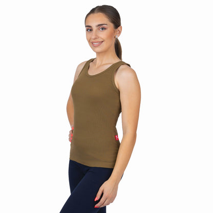 CottoNIR™ Ribbed Elastane Tank Top for Women - Nirlon