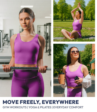 NirLUX™ U Back Sports Bra Longline Tank Top for Women