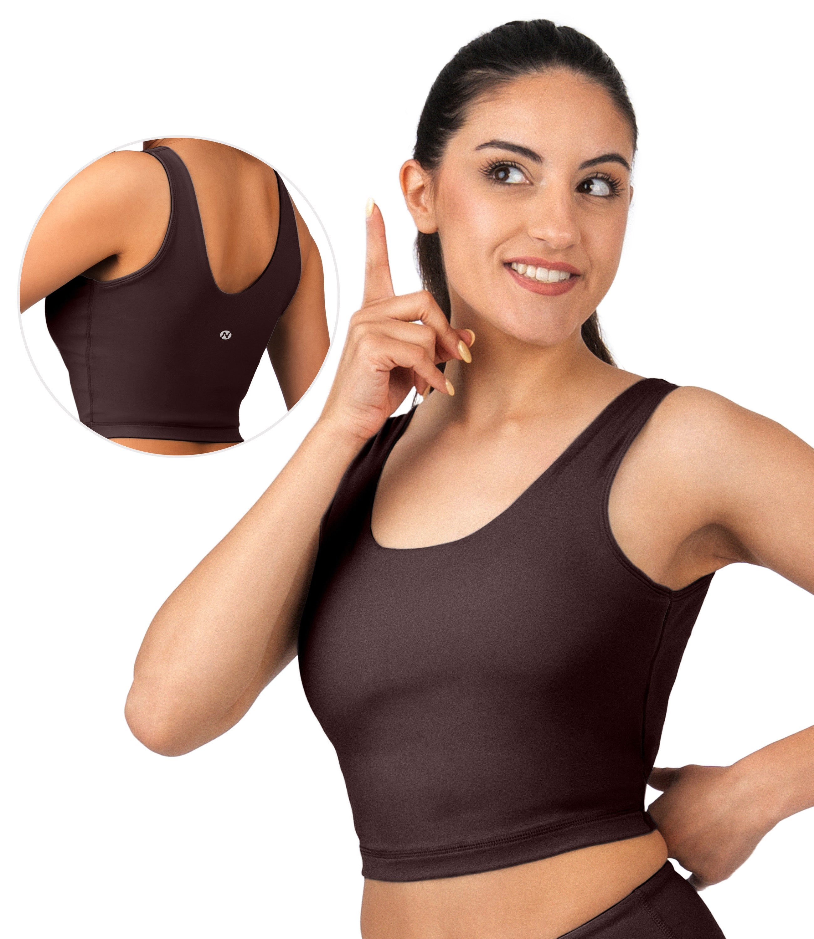 NirLUX™ U Back Sports Bra Longline Tank Top for Women