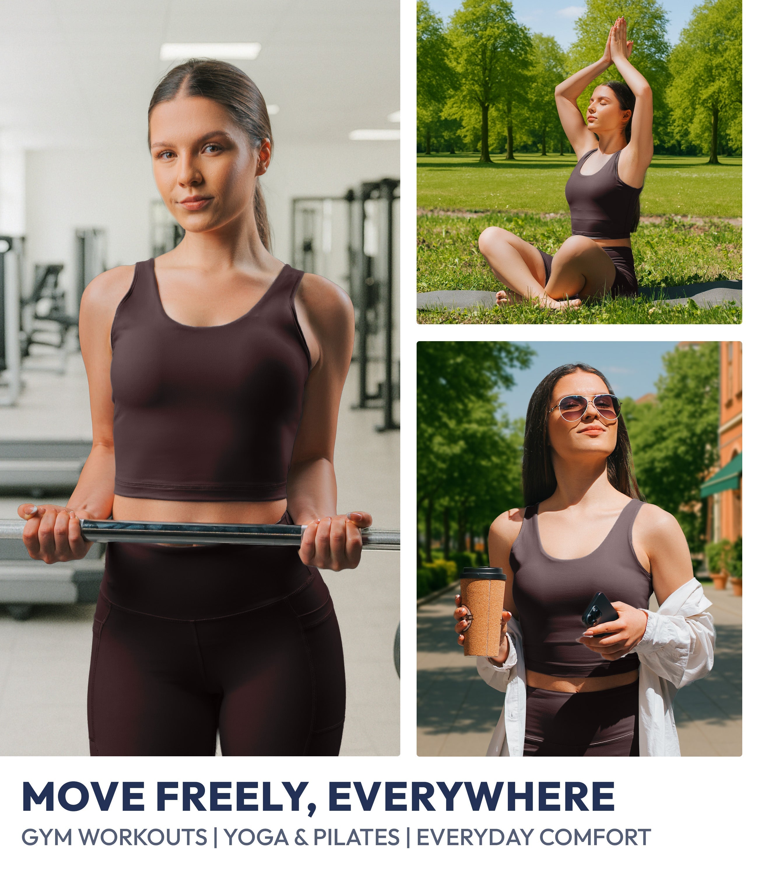 NirLUX™ U Back Sports Bra Longline Tank Top for Women