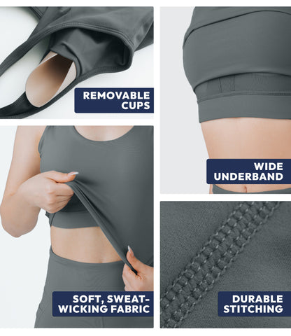 NirLUX™ U Back Sports Bra Longline Tank Top for Women