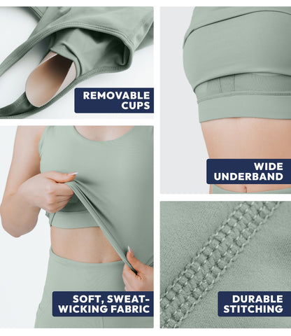 NirLUX™ U Back Sports Bra Longline Tank Top for Women