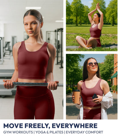 NirLUX™ U Back Sports Bra Longline Tank Top for Women