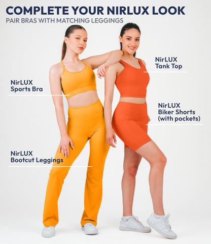 NirLUX™ U Back Sports Bra Longline Tank Top for Women