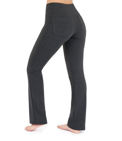 CottoNIR™ Straight-Leg Yoga Pants with Pockets for Women