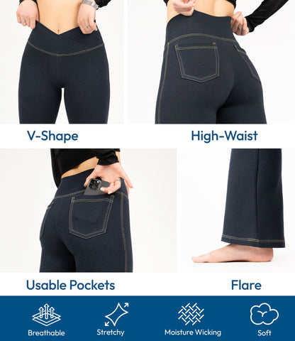Crossover Bootcut Jeggings