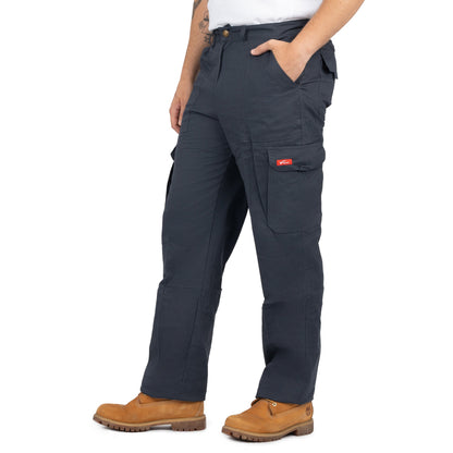 Men’s 6-Pocket Cargo Pants with Elastic Back - Nirlon