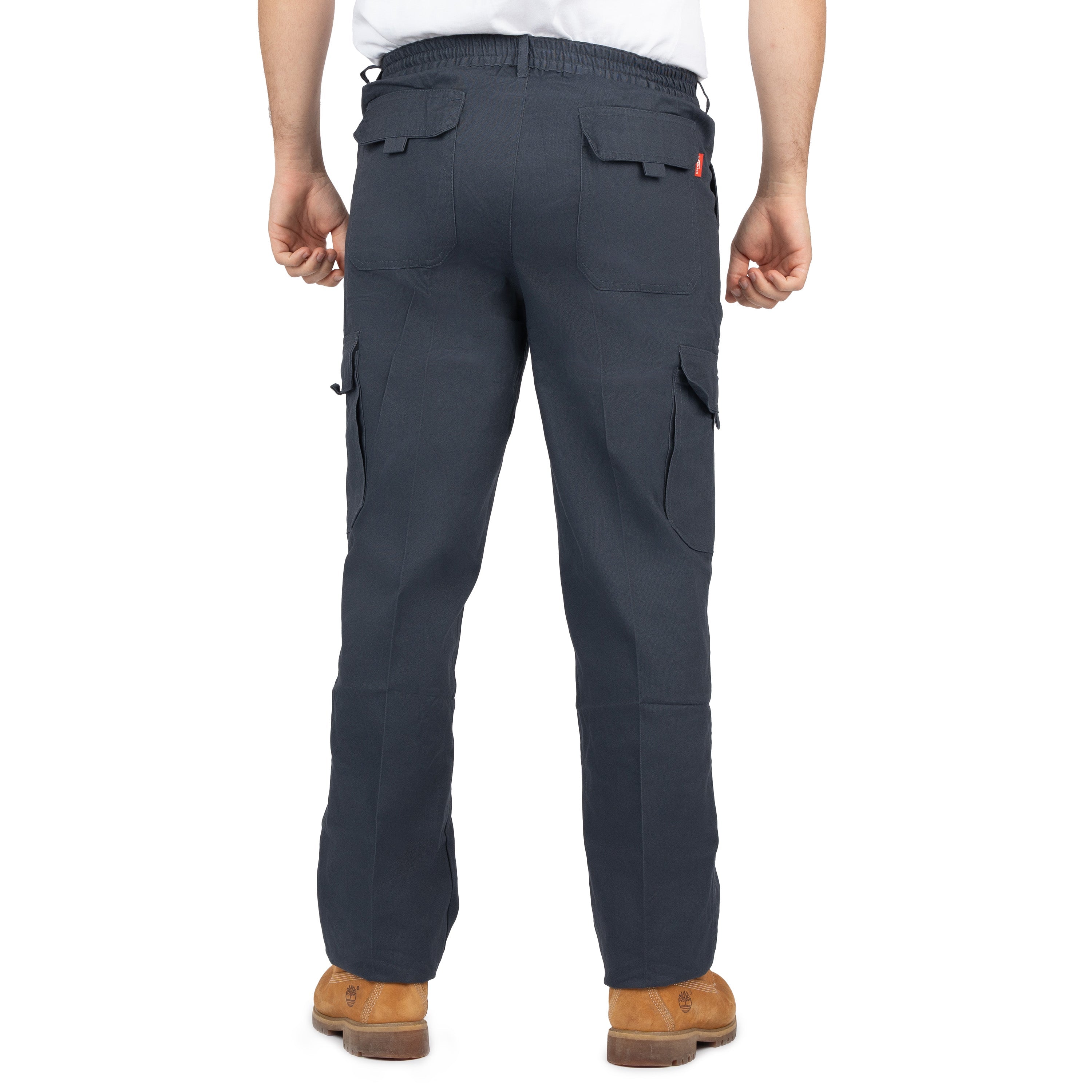 Men’s 6-Pocket Cargo Pants with Elastic Back - Nirlon